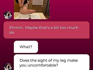 stepsis teases you hard in uncomfortable nude fantasy chat part 1