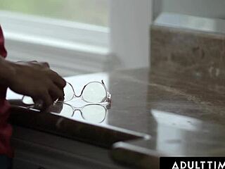 eliza ibarra grabs wrong glasses then bends for shower doggy with cum on big ass