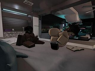 sumisa puta loves bbc pounding her big ass in roblox condo game