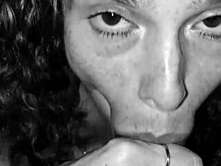 Rhonda bj queen deepthroats sucks cum right outta my nutsack