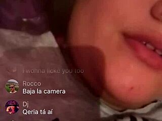 Chubby babe masturbates live on Badoo webcam