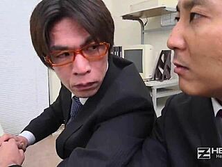 New Hire Yui Watanabe SUCKS Stress Away With Her SEX Skills!