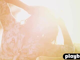 Damn! Sexy Anetta Keys flaunts her naked curves outdoors!