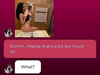 stepsis teases you hard in uncomfortable nude fantasy chat part 1