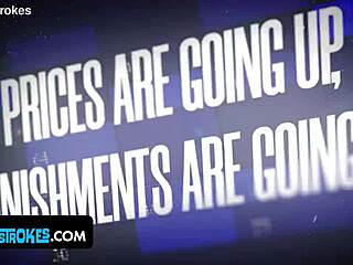 Naughty teen punished in shop by stepdad's spanking lesson then swallows his thick cock eagerly