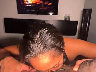 bbc throbs as i suck it hard with my amateur couple