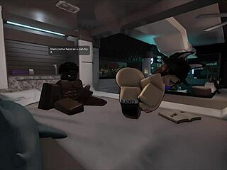 sumisa puta loves bbc pounding her big ass in roblox condo game