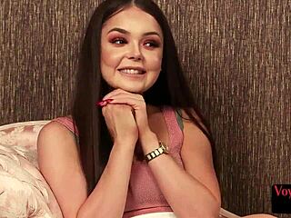 classy british babe shows ass for black cock wank