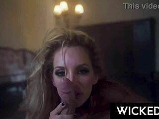 Sophia Locke’s massage flips to redhead deepthroat pounding frenzy.