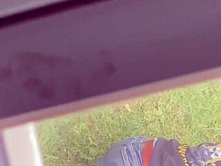 hot stepmom bends over candid hidden cam