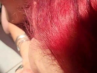 best friend's girlfriend throats my load while he's grabbing drinks