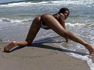 god i love waving this dildo in ebony pussy on florida beach...