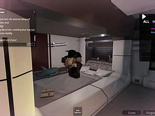 sumisa puta loves bbc pounding her big ass in roblox condo game