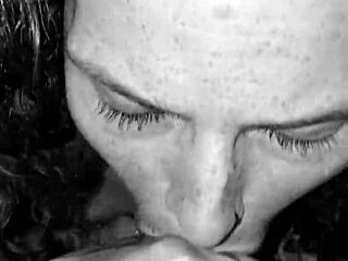 Rhonda bj queen deepthroats sucks cum right outta my nutsack