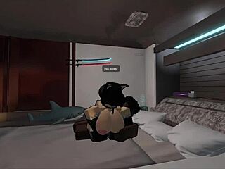 sumisa puta loves bbc pounding her big ass in roblox condo game