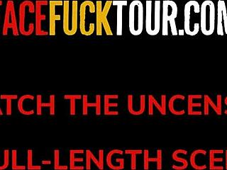 Teen Babes Take Turns Deepthroating Monster Cock On Face Fuck Tour!