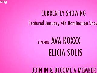 Elicia Solis And Ava Koxxx Dominate In Latex Bondage!