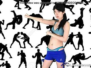 Fight Night Alexandria Wu Versus Clifford Bryant Intense Wrestling Fuck