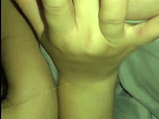 Girlfriend rims and fingers my ass while friends watch college party chaos