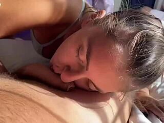 Pretty 18yo skinny model takes first rough pov anal creampie