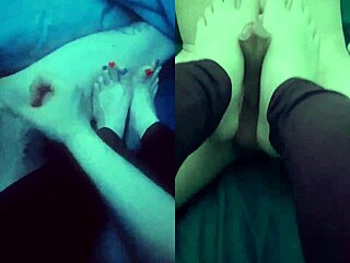 StepMom's Soft Hands And Tiny Bare Feet Stroke You Off!