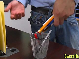 uniformed latina teen, bend over for this monster cock doggystyle ram?