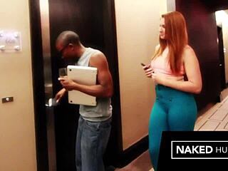 Redhead PAWG Fucks Big Black Cock Doggystyle Bent Over