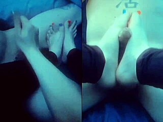 StepMom's Soft Hands And Tiny Bare Feet Stroke You Off!