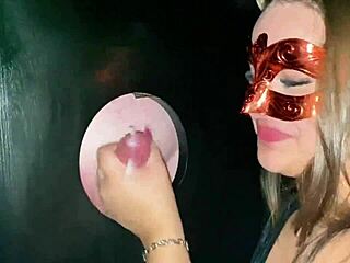 Wife Sucks Stranger Glory Hole Cock While Cuckold Watches Helplessly!