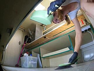 i told this dumb bitch mini skirt hostess clean food truck no clue hidden cam under ass 😂🍑📹