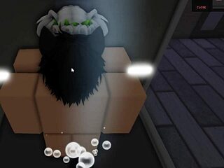 Self roleplay explores Roblox story with shower bathing in hotel room.