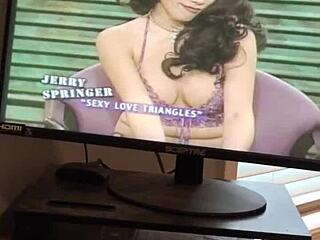 Jerry Springer Lesbians Lock Lips Temptingly Close