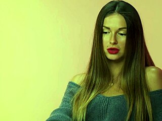 nyusha watches lesbian anal toys squirting crossdressing and reacts wild...