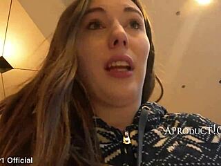 aleya sun soaks jeans in crowded shopping mall public toilet area