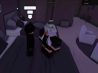 Self roleplay explores Roblox story with shower bathing in hotel room.
