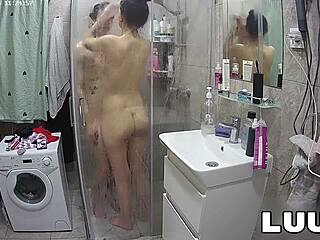 LOVE THAT CUNNILINGUS! Watch Girlfriend Explode in Orgasm After Steamy Shower on Hidden Reality Cam Show!
