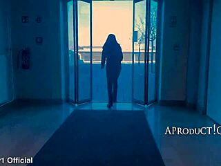 aleya sun soaks jeans in crowded shopping mall public toilet area