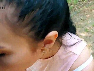 your phone vlog turns into public park quickie blowjob risk huh