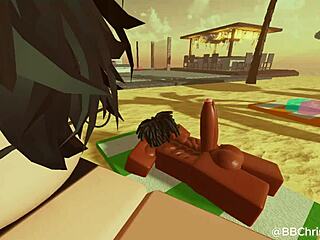 black bull pounds femboy bunny doggystyle in roblox spanish sub 😈