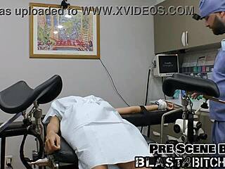 backstage nurse aria nicole in latex gloves spreads for patient missionary creampie fuck