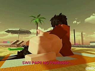 black bull pounds femboy bunny doggystyle in roblox spanish sub 😈