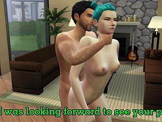 Cheating pregnant wife takes coworker cock doggystyle cumshot