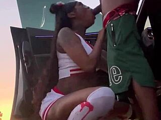 dead cheerleader bent over outdoor for bbc doggy missionary squirt ride