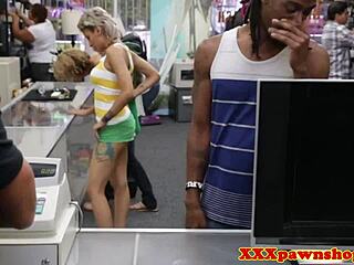 spy cam catches girlfriend's pussy pounded for pawn cash