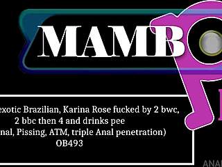 can this slim brazilian karina rose handle two bwc bbc ripping clothes for monster anal dap pissing atm?