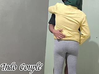 desi muslim stepsis teaches standing sex with huge cock pounding