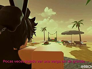 black bull pounds femboy bunny doggystyle in roblox spanish sub 😈