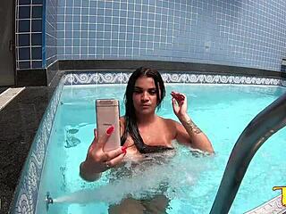 Ted Sneaks Brazilian Ebony Pornstars Cristine Castelary Gih Rocha Interval Fucks