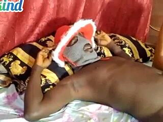 Naija ebony milf begs for big black dick pounding her swollen pussy harder