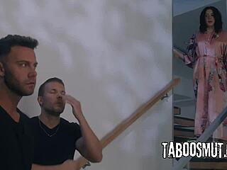 Caught cheating milf? join our hot threesome cowgirl dp to prove loyalty! 🔥👨‍👩‍👦💦